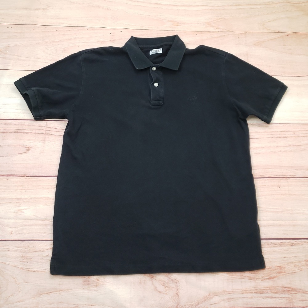 Catch‎ Surf Polo Shirt Mens Medium Black Surfing Outdoor Pique Short Sleeve